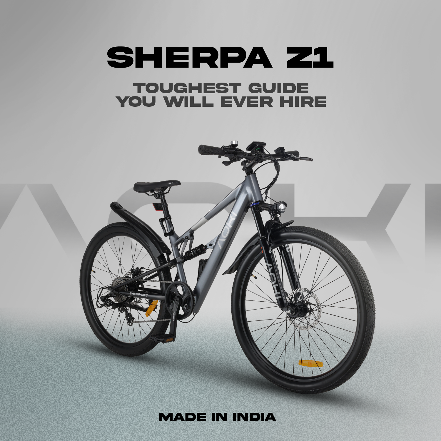 Sherpa Z1 – Best Budget Electric Mountain Bike in India | Aoki - Image 9