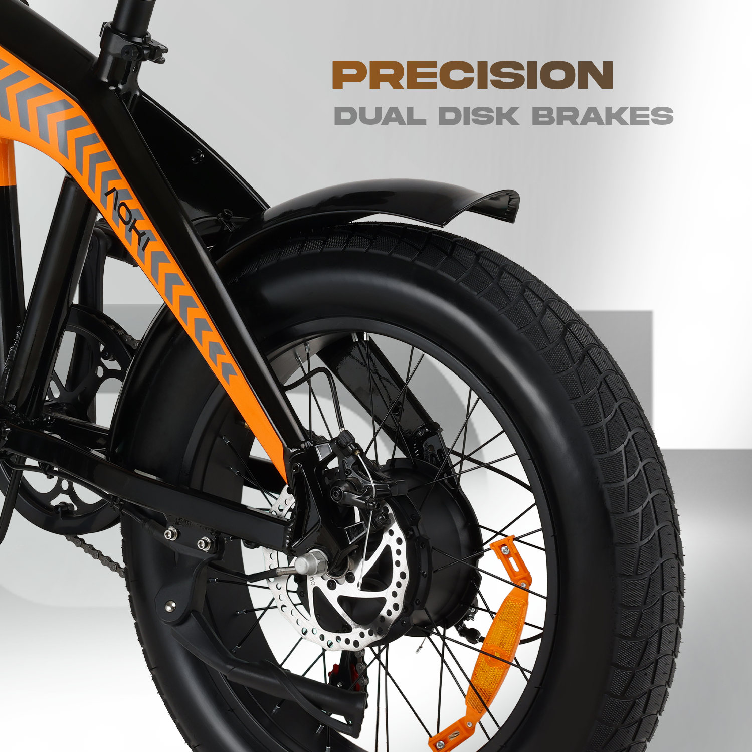 Flex GO – Best Foldable Fat Tyre Electric Cycle in India | Amber - Image 8
