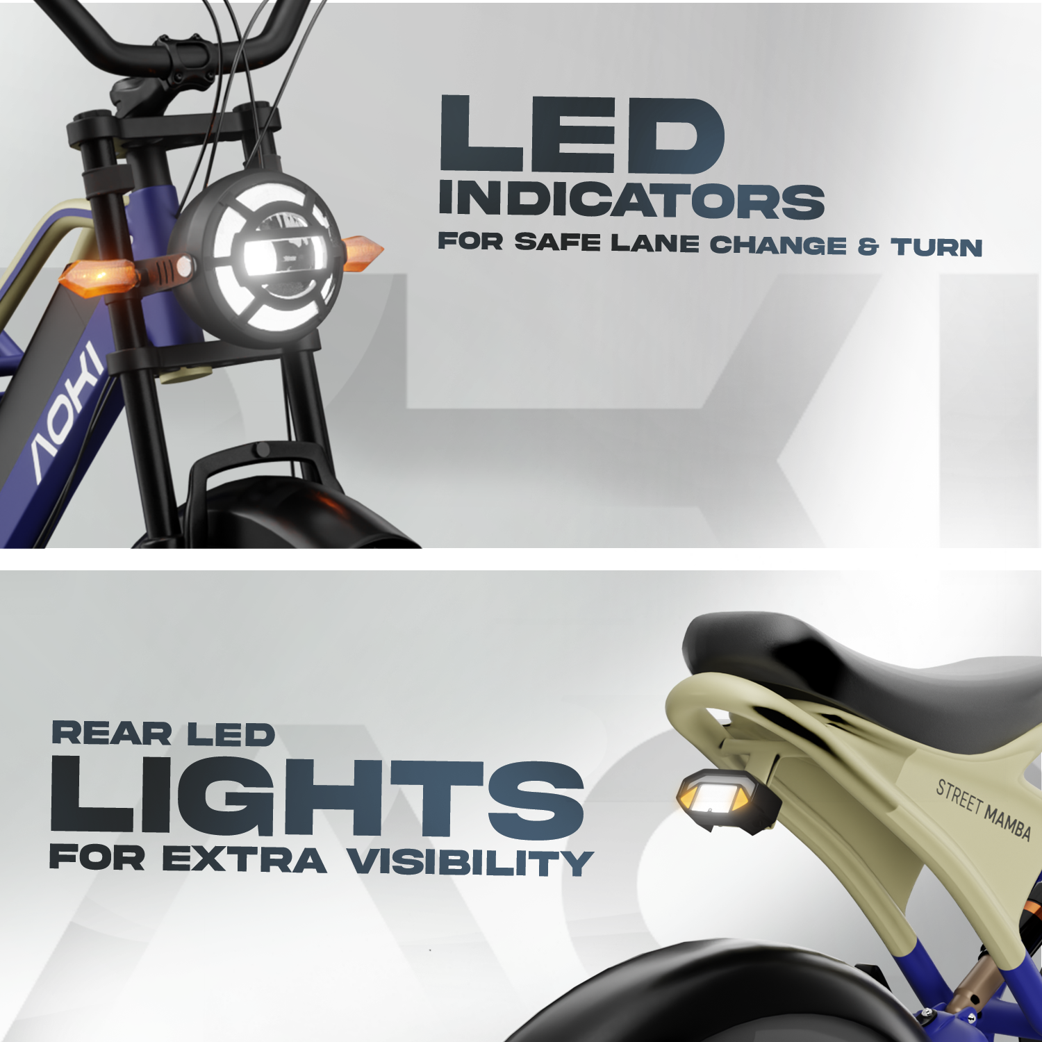 Street Mamba – Best Long Range Fat Tyre Electric Cycle in India | Midnight Blue - Image 5
