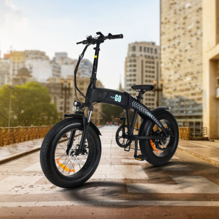 Flex GO – Best Foldable Fat Tyre Electric Cycle in India | Black