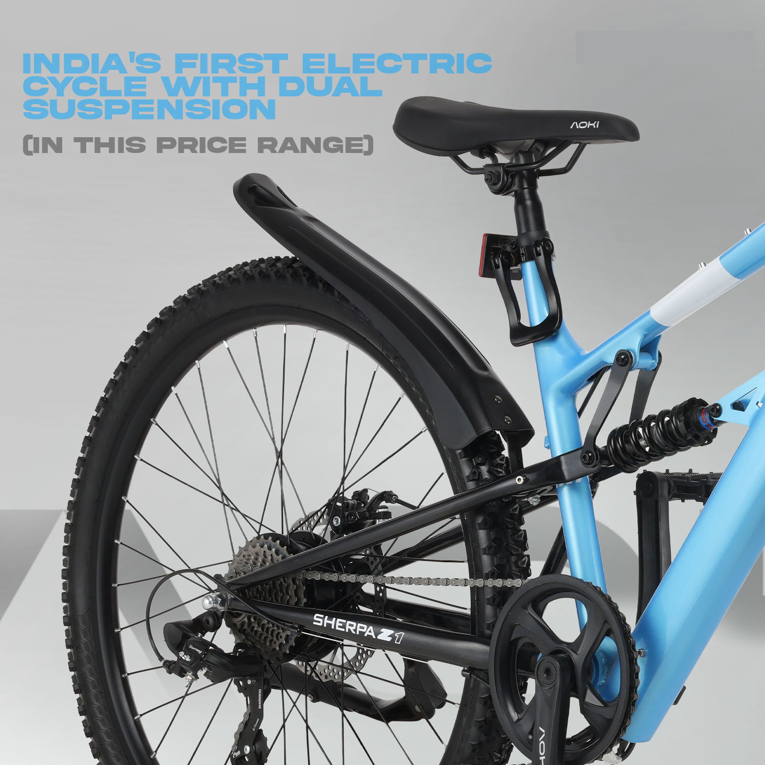 Sherpa Z1 – Best Budget Electric Mountain Bike in India | Aoki - Image 6