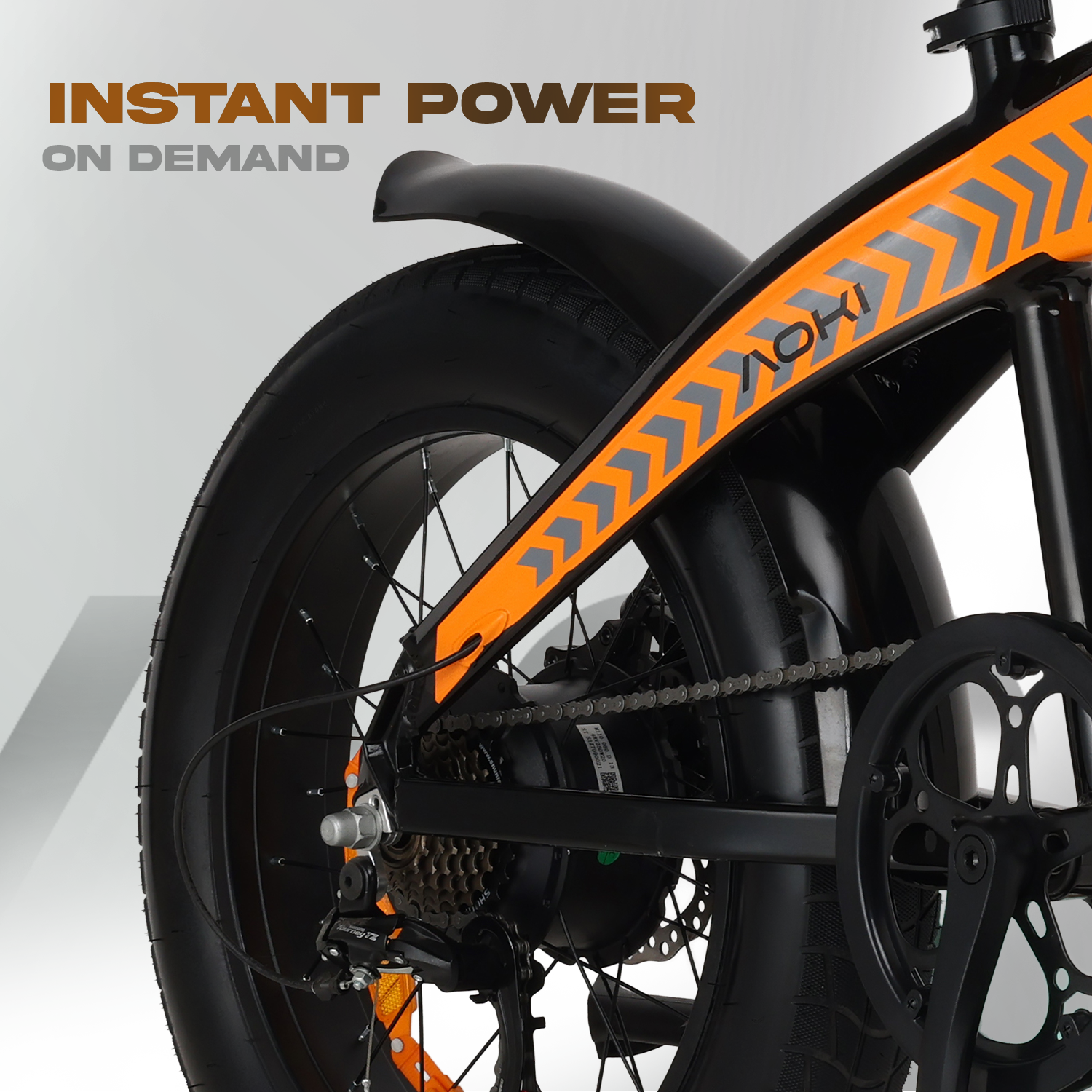 Flex GO – Best Foldable Fat Tyre Electric Cycle in India | Amber - Image 10