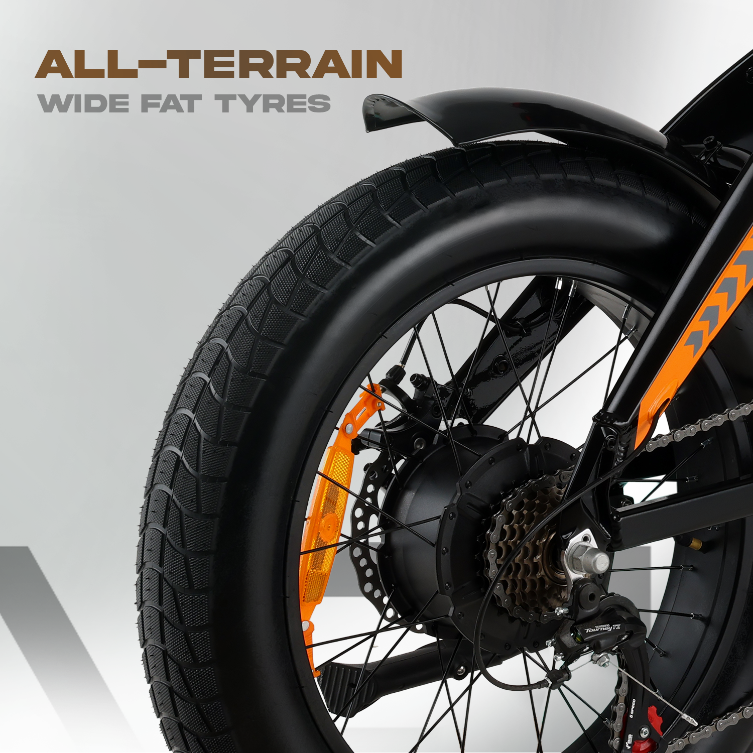 Flex GO – Best Foldable Fat Tyre Electric Cycle in India | Amber - Image 12